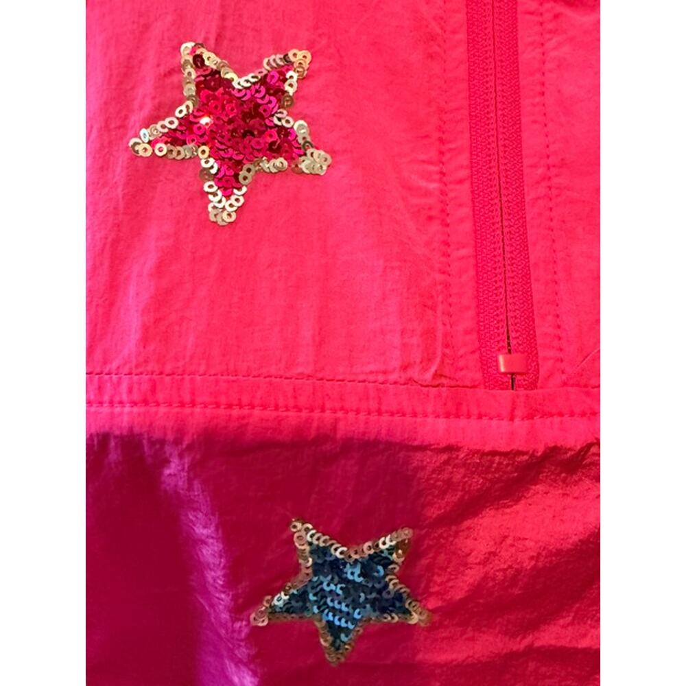 Peach Love - Pull Over Jacket with Sequin Stars - Large - Picture 6 of 8